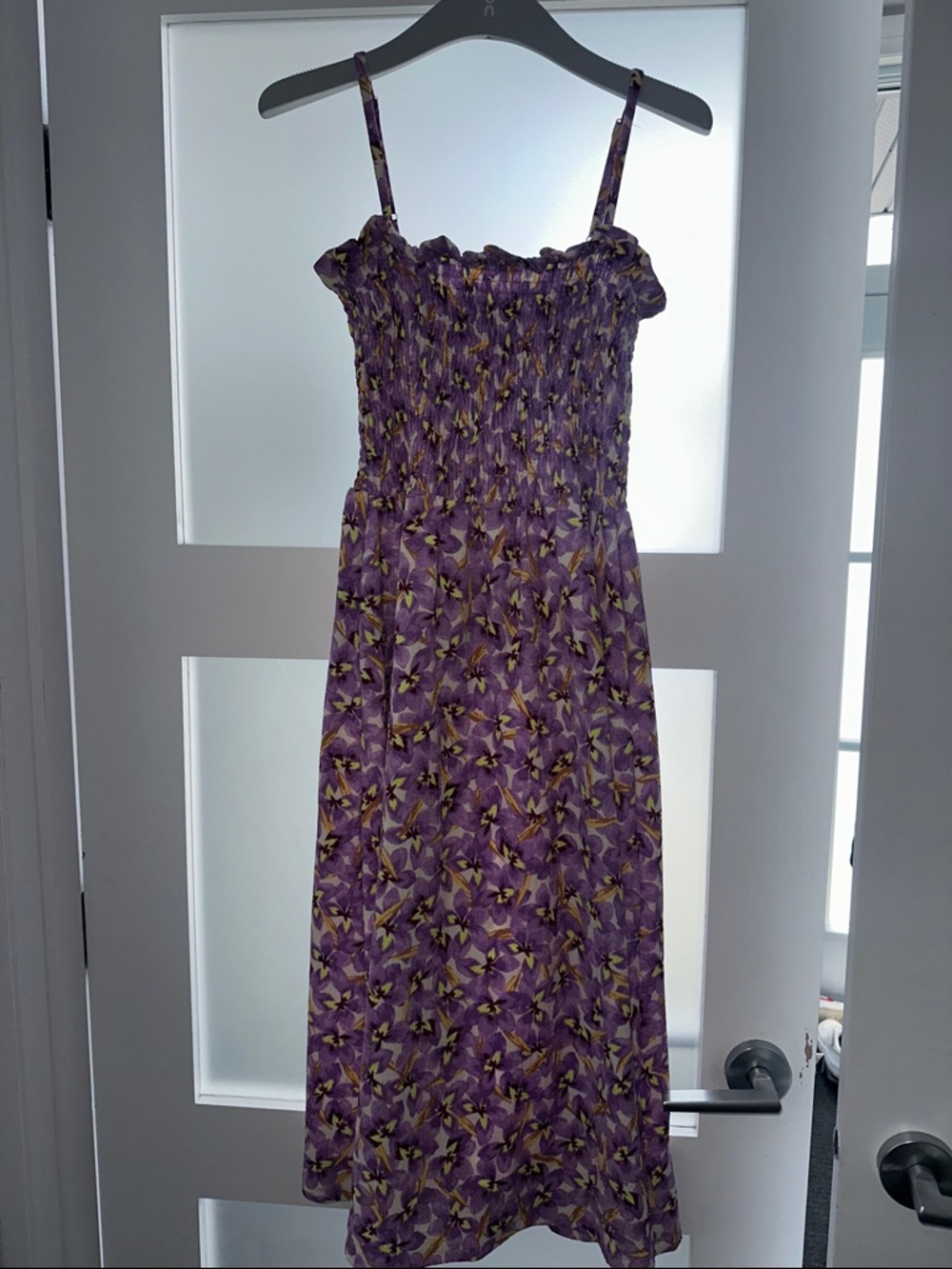 H&M Purple Floral Midi Dress